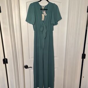 NWT See You Monday Teal Jumpsuit